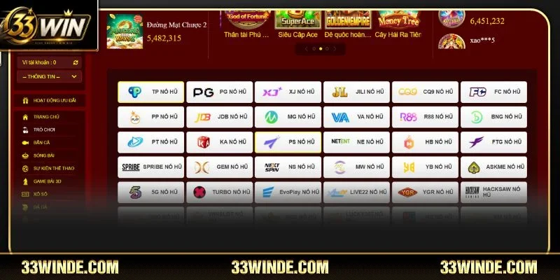 Các đối tác chiến lược tiêu biểu đang cung cấp nền tảng cho 33WIN