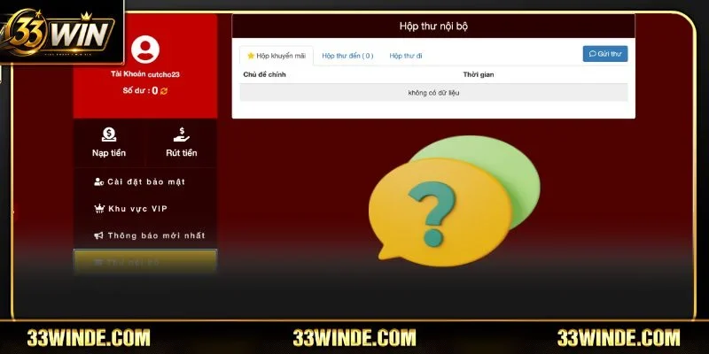 Giải đáp vướng mắc để an tâm thực hiện rút tiền 33WIN