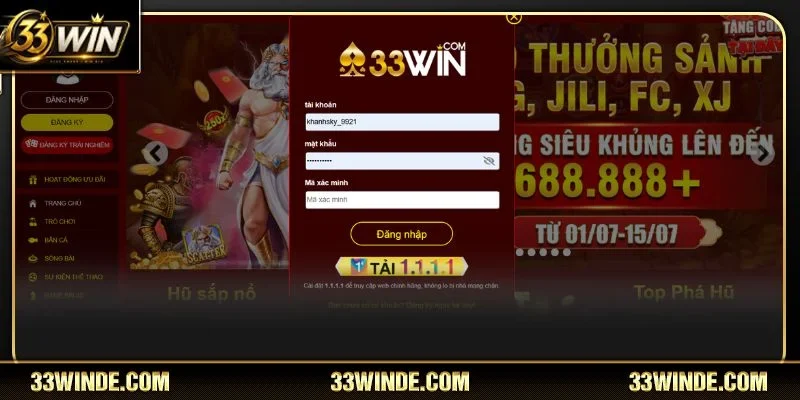 Hướng dẫn đăng nhập 33WIN trên PC chi tiết nhất chỉ với vài bước