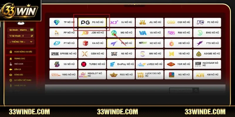 PG Soft 33WIN là sân chơi nổ hũ hàng đầu hiện nay
