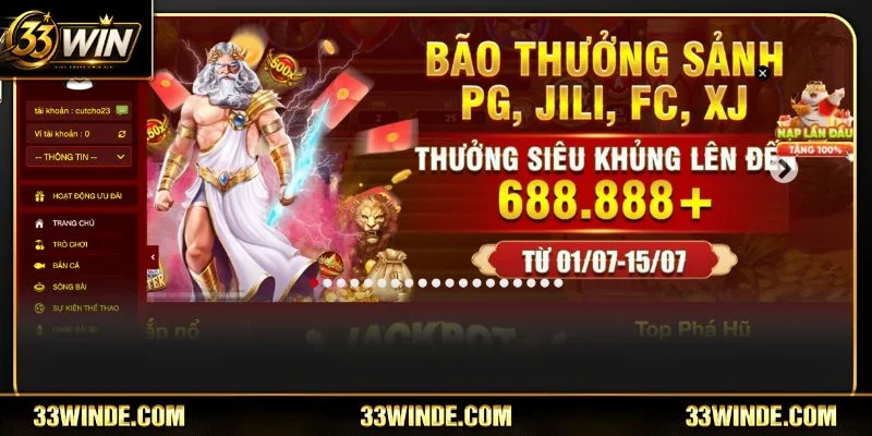 Rút tiền 33WIN siêu hấp dẫn với những lợi ích tuyệt vời.